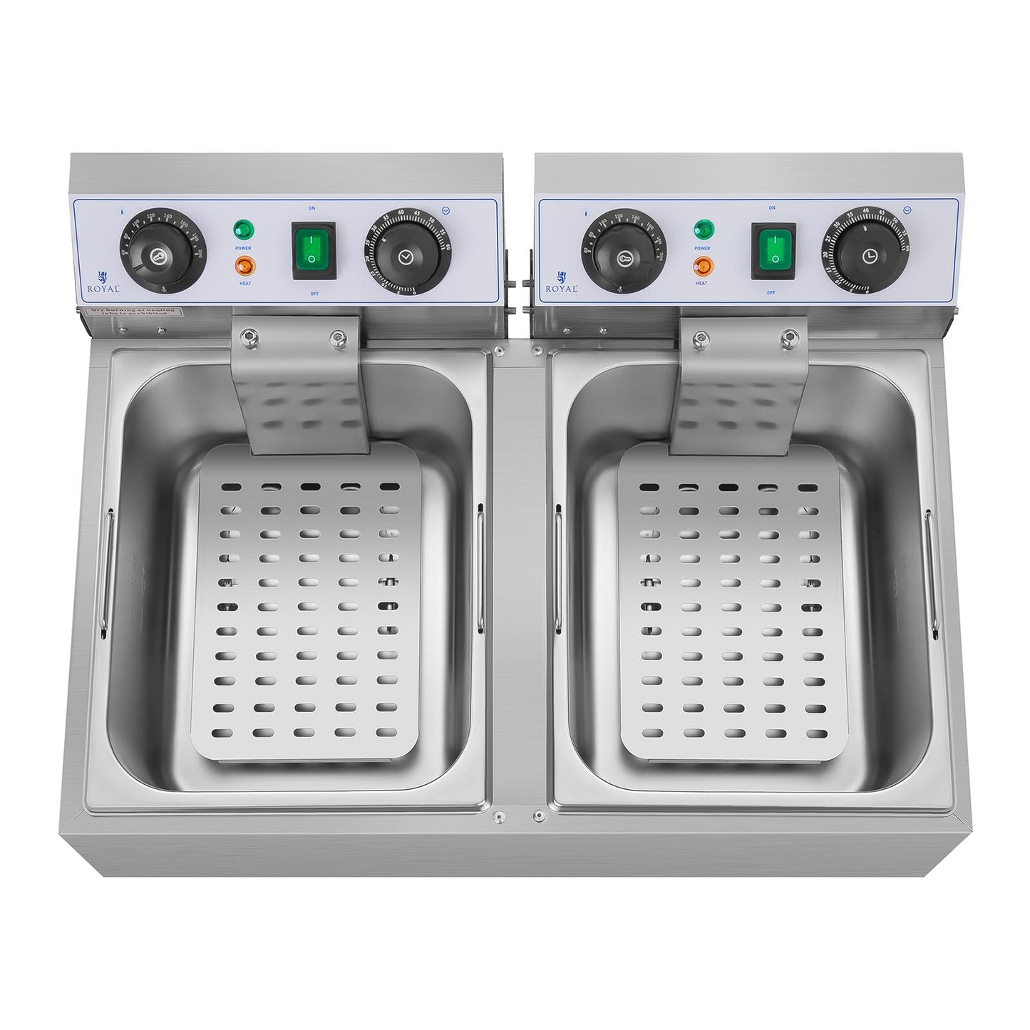 Electric gastronomy Fryer TIMER 230 V 2 x 3200W 2 x 10 L - Carlat