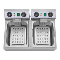 Electric gastronomy Fryer TIMER 230 V 2 x 3200W 2 x 10 L - Carlat