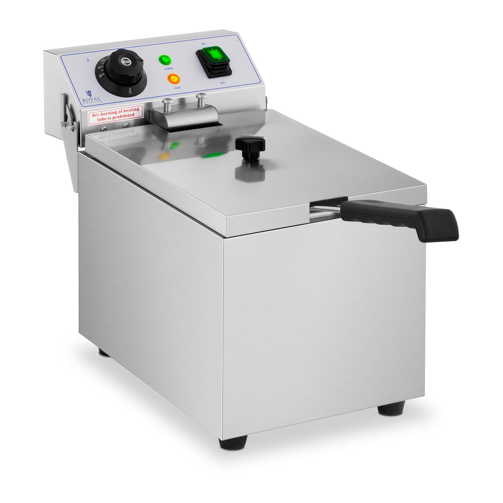 Electric gastronomy hot fryer 230 V 3200W 8 L - Carlat