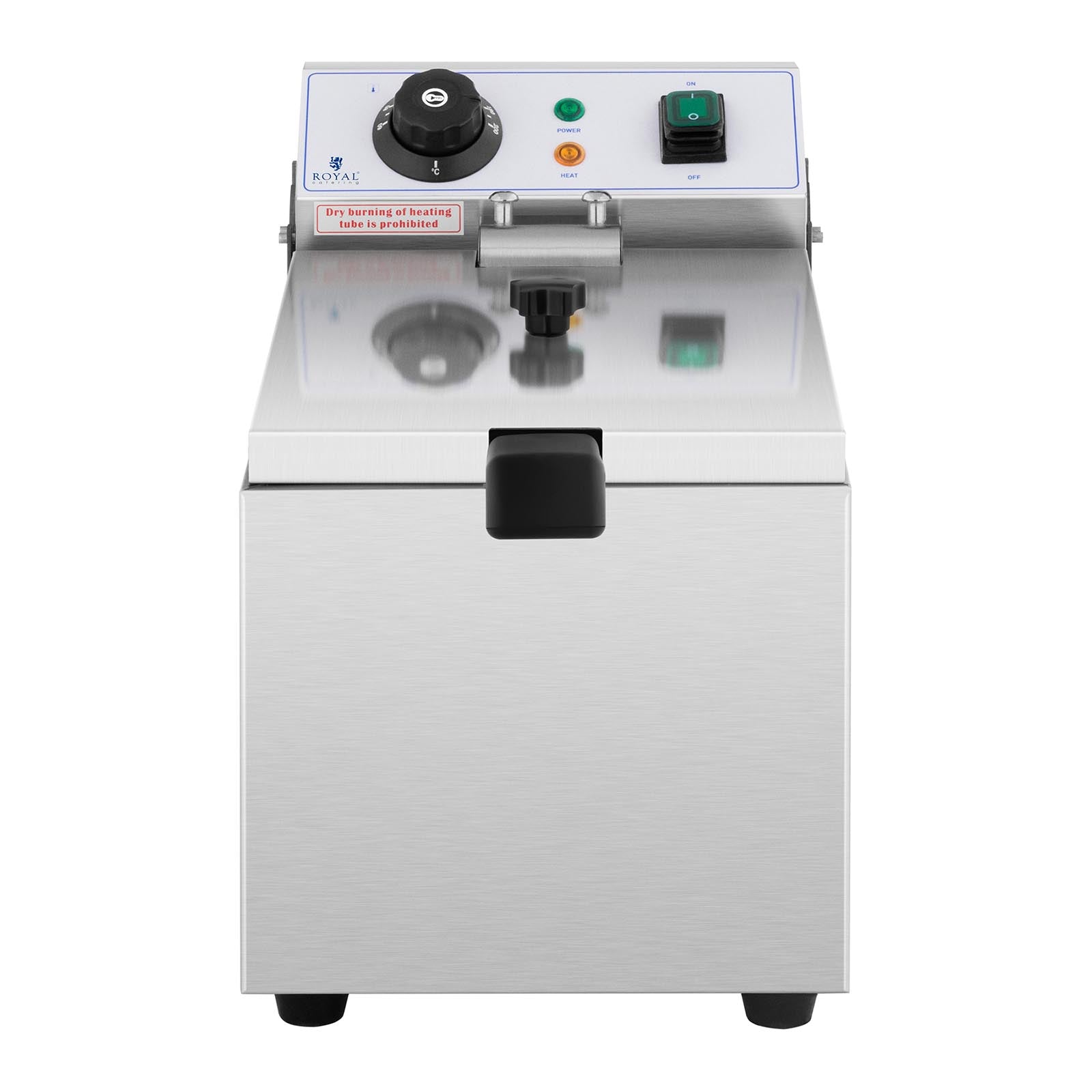 Electric gastronomy hot fryer 230 V 3200W 8 L - Carlat