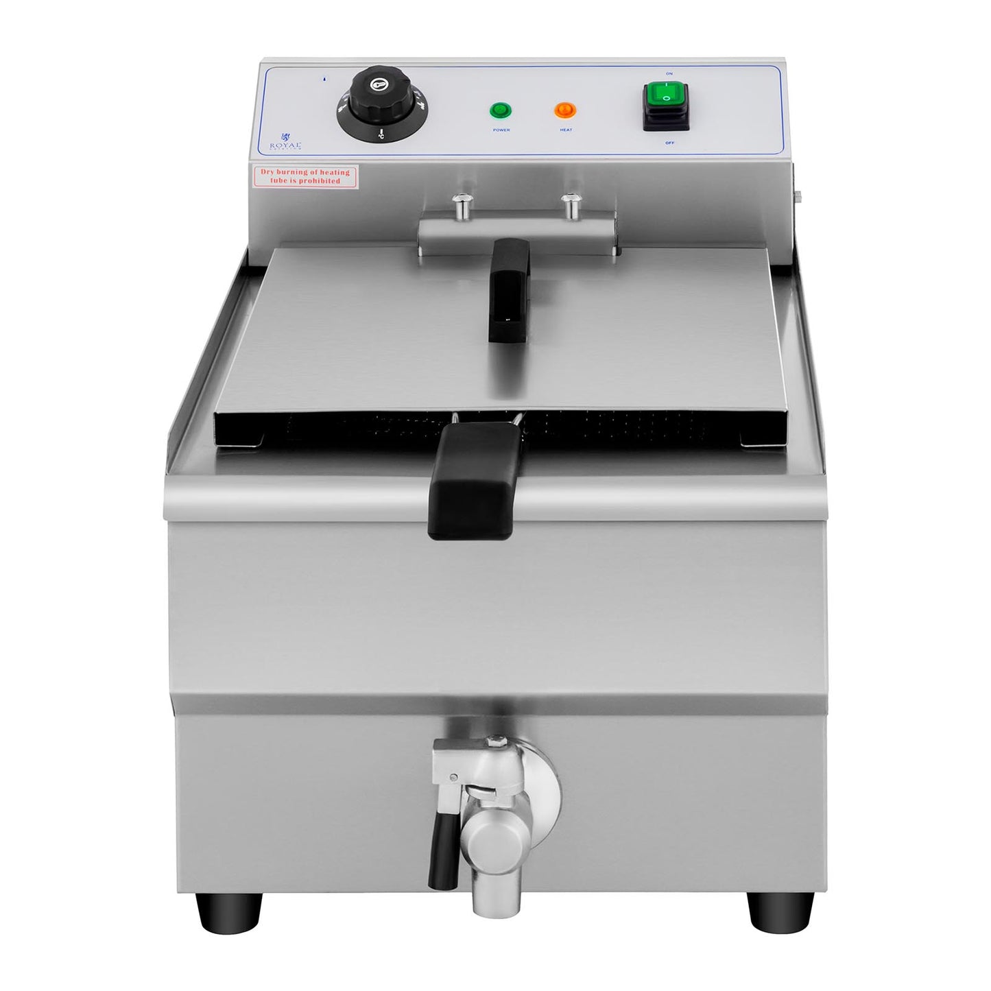 Electric gastronomy set fryer with tap 230 V 3500W 16 L - Carlat