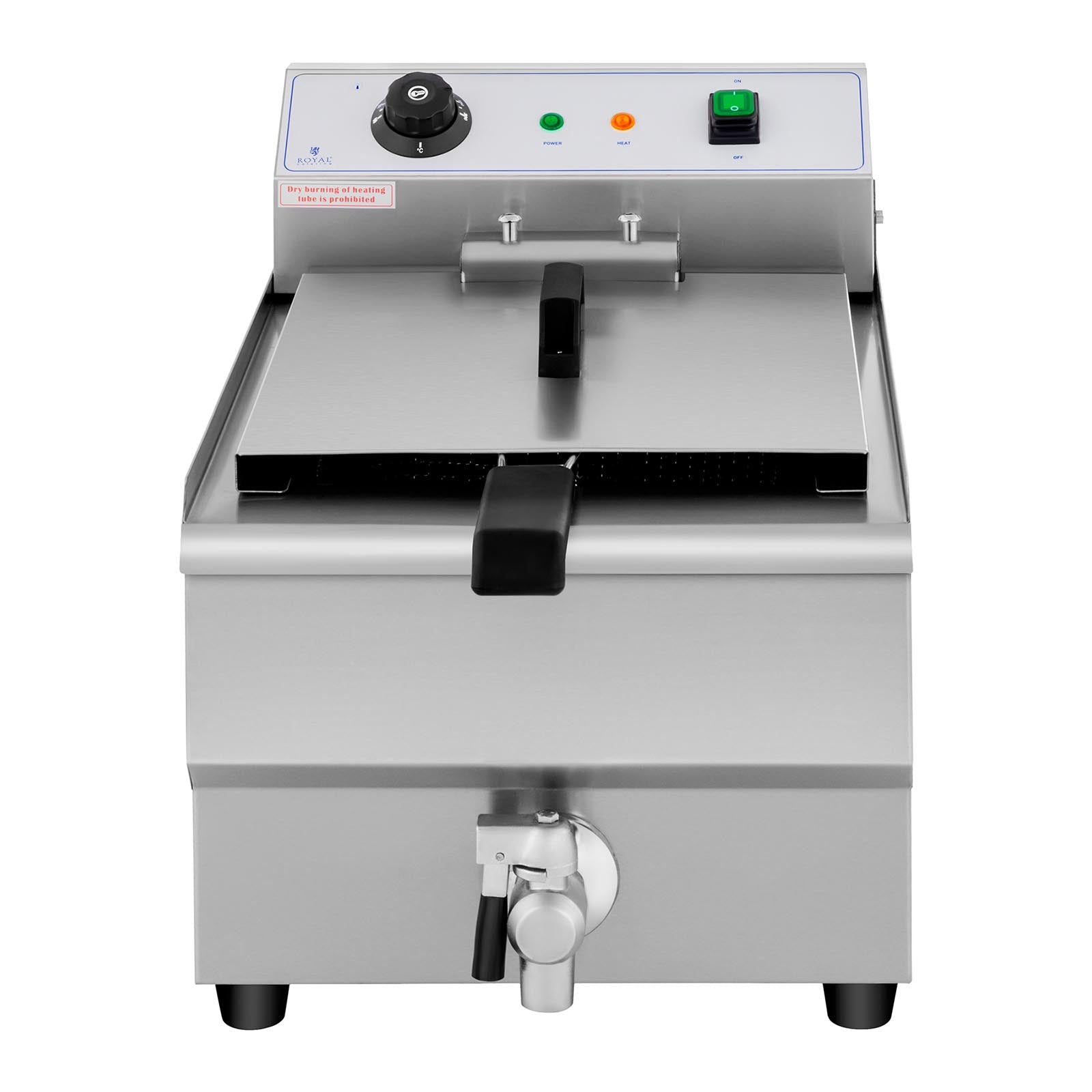 Electric gastronomy set fryer with tap 230 V 3500W 16 L - Carlat