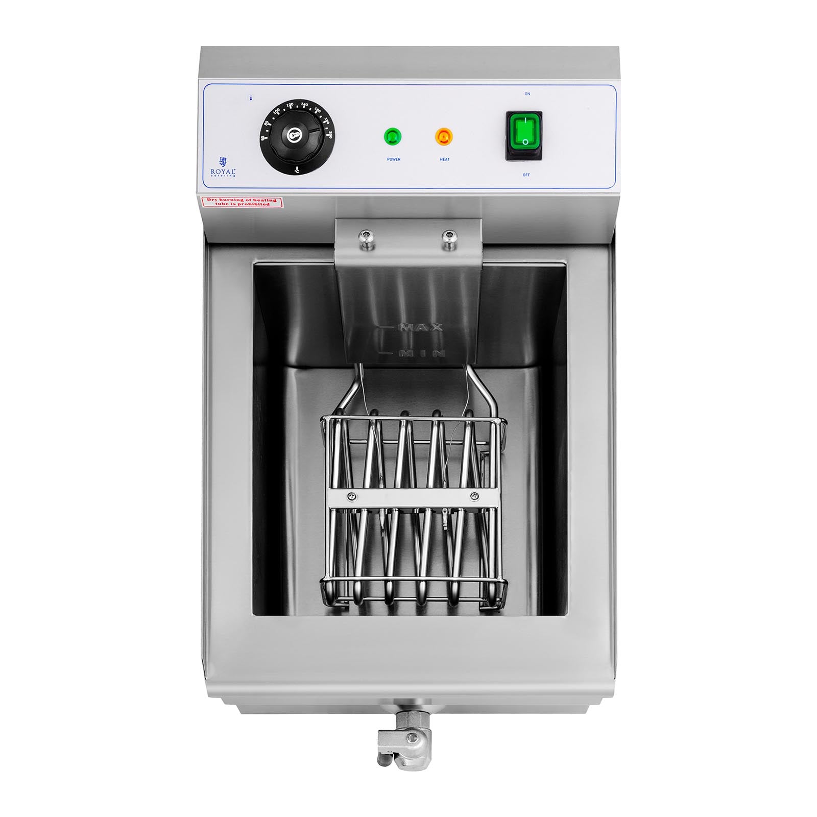Electric gastronomy set fryer with tap 230 V 3500W 16 L - Carlat