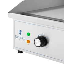 Electric grill, smooth, grooved grill plate, 727 x 420 mm, 4400 W - Carlat