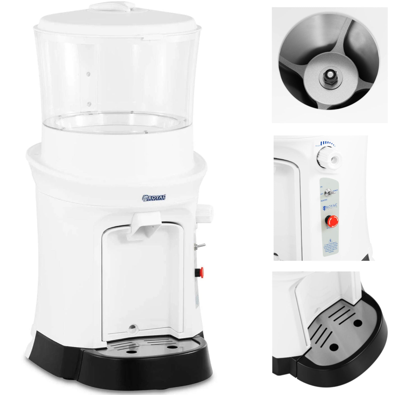 Electric ice crusher 12 l 320 rpm 400 W - Carlat