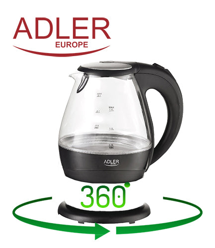 ADLER Electric kettles – AD 1224 1.5-liter glass kettle – image 13