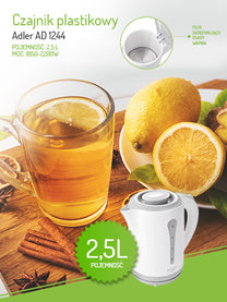 ADLER Electric kettles – AD 1244 2.5-liter plastic kettle – image 13