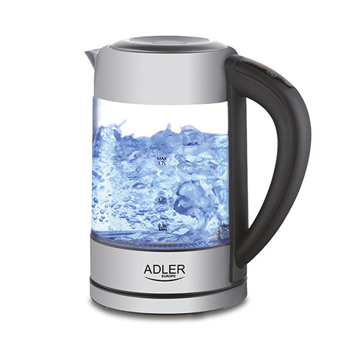 ADLER Electric kettles – AD 1247 1.7-liter glass kettle with temperature control