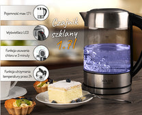 ADLER Electric kettles – AD 1247 1.7-liter glass kettle with temperature control – image 4