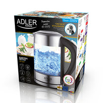 ADLER Electric kettles – AD 1247 1.7-liter glass kettle with temperature control – image 20