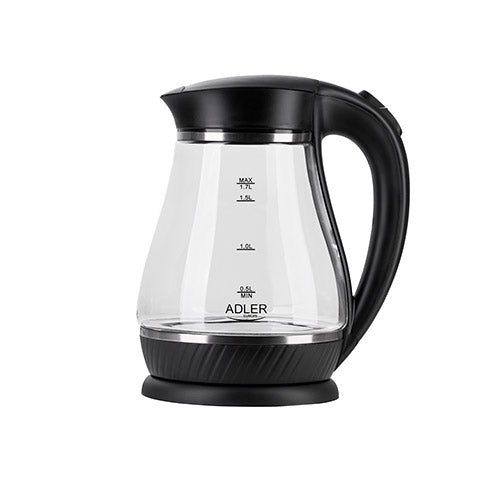 ADLER Electric kettles – AD 1274 black 1.7-liter Glass Kettle – image 2