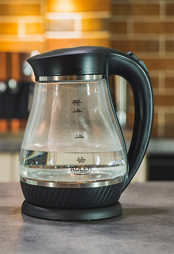 ADLER Electric kettles – AD 1274 black 1.7-liter Glass Kettle – image 9