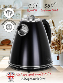 ADLER Electric kettles – AD 1343 black 1.5-liter Strix metal kettle – image 13
