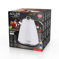 ADLER Electric kettles – AD 1343 white Strix 1.5-liter metal kettle – image 14