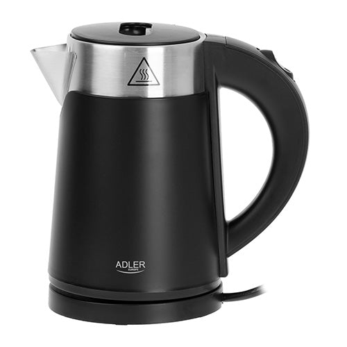 Electric kettles – AD 1372 black 0.6-liter metal kettle - Carlat