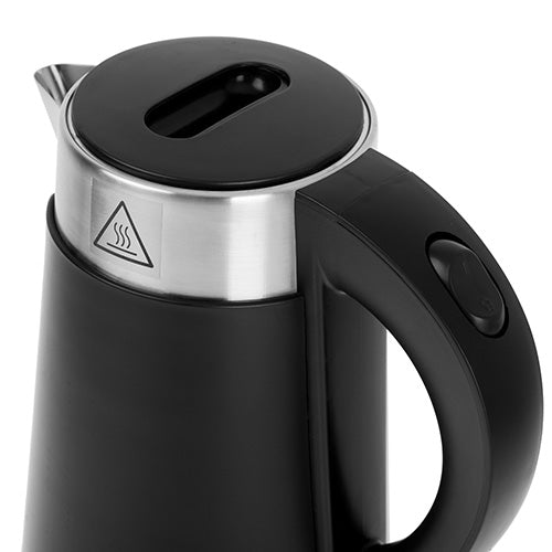 Electric kettles – AD 1372 black 0.6-liter metal kettle - Carlat