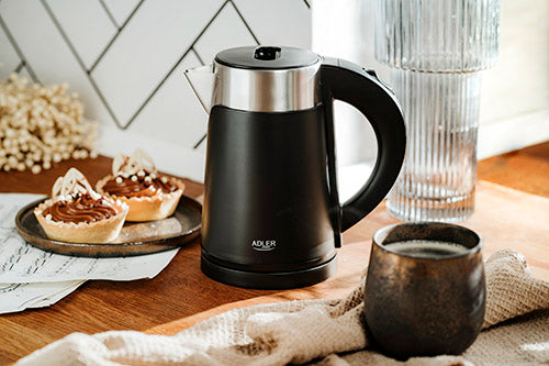 Electric kettles – AD 1372 black 0.6-liter metal kettle