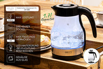 Electric kettles – CR 1300 1.7-liter Glass Kettle - Carlat