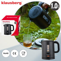 Electric kettles – Electric Travel Kettle, Black, 1.0 L, Klausberg, KB-9046 - Carlat