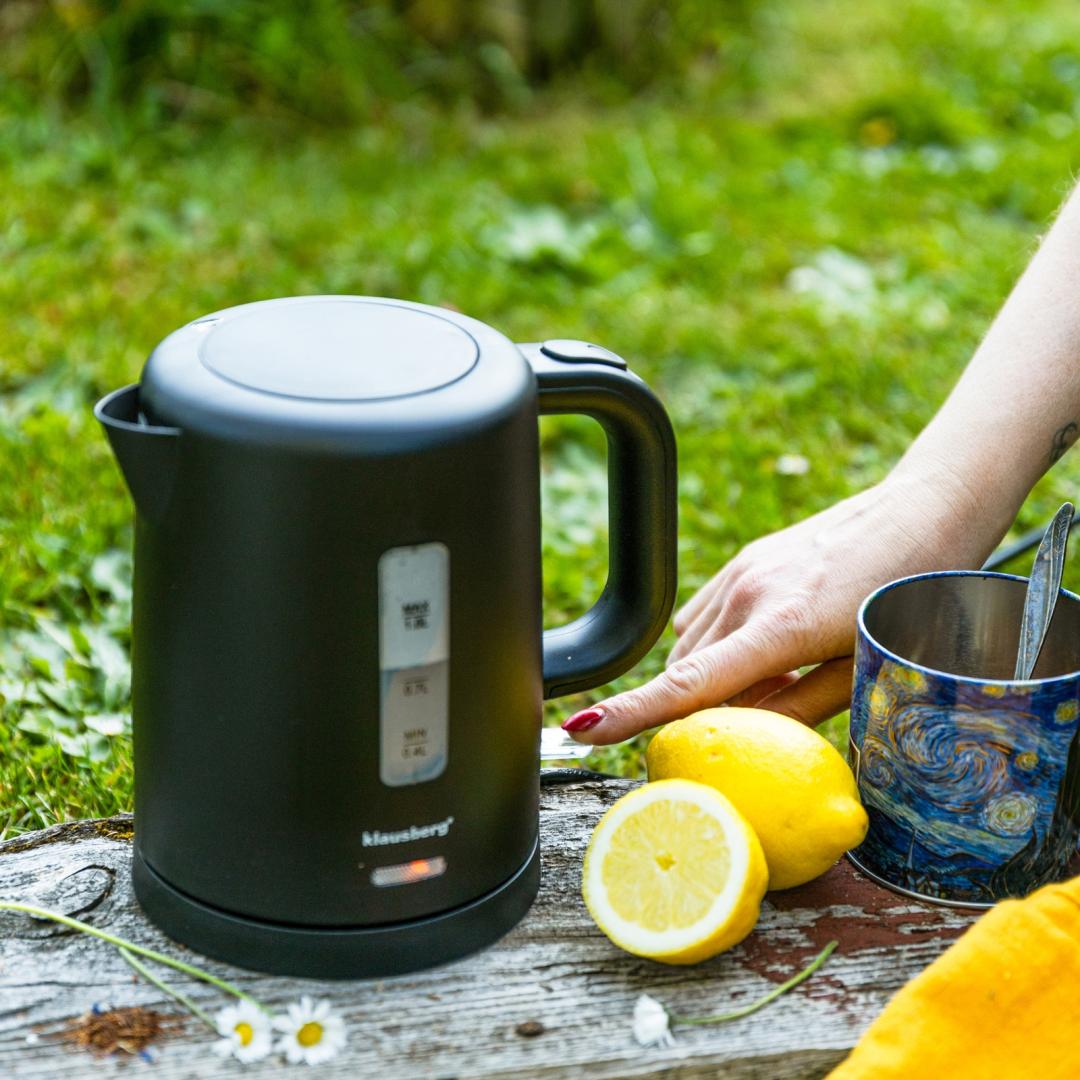 Electric kettles – Electric Travel Kettle, Black, 1.0 L, Klausberg, KB-9046 - Carlat
