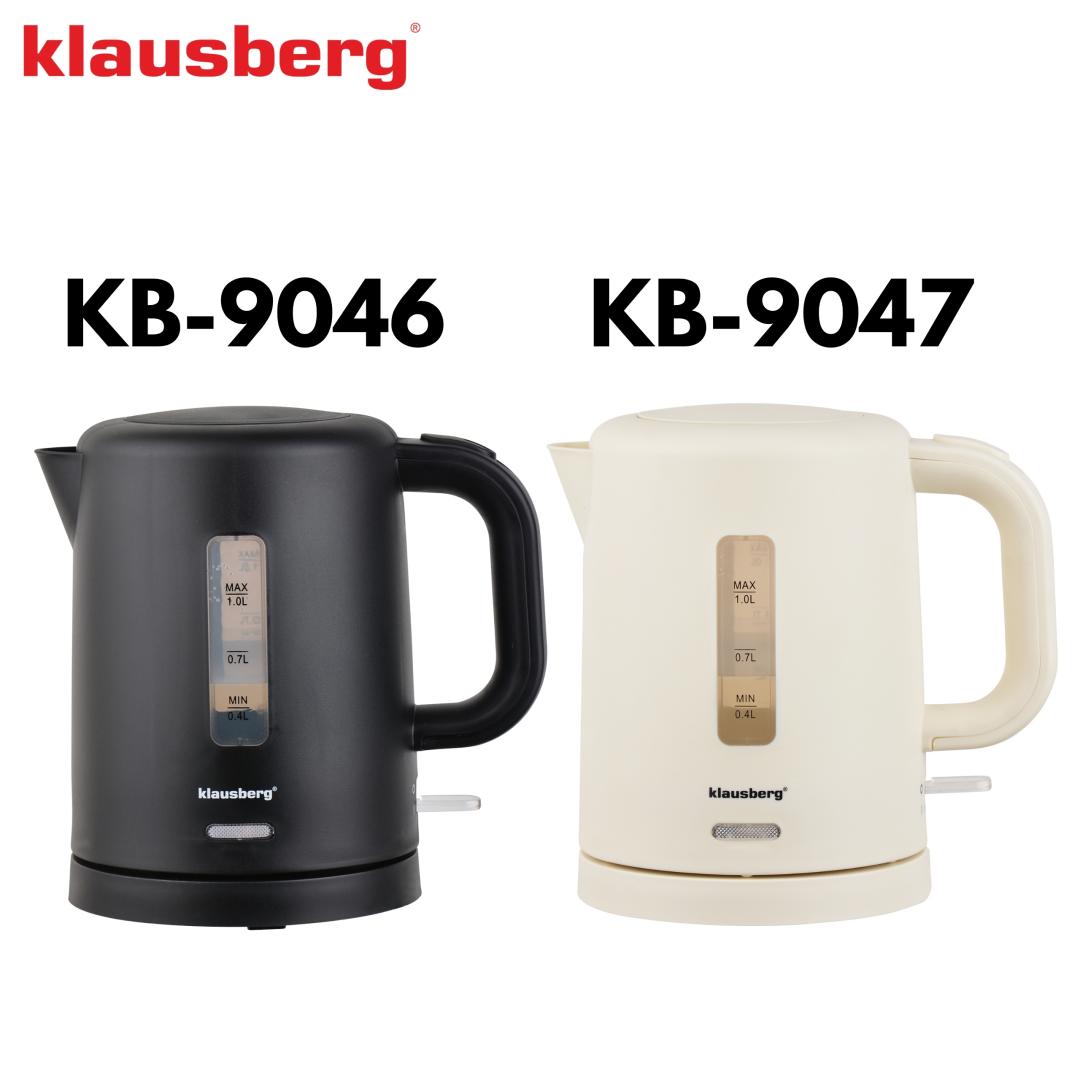 Electric kettles – Electric Travel Kettle, Black, 1.0 L, Klausberg, KB-9046 - Carlat