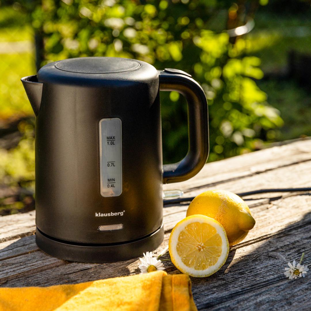 Electric kettles – Electric Travel Kettle, Black, 1.0 L, Klausberg, KB-9046 - Carlat