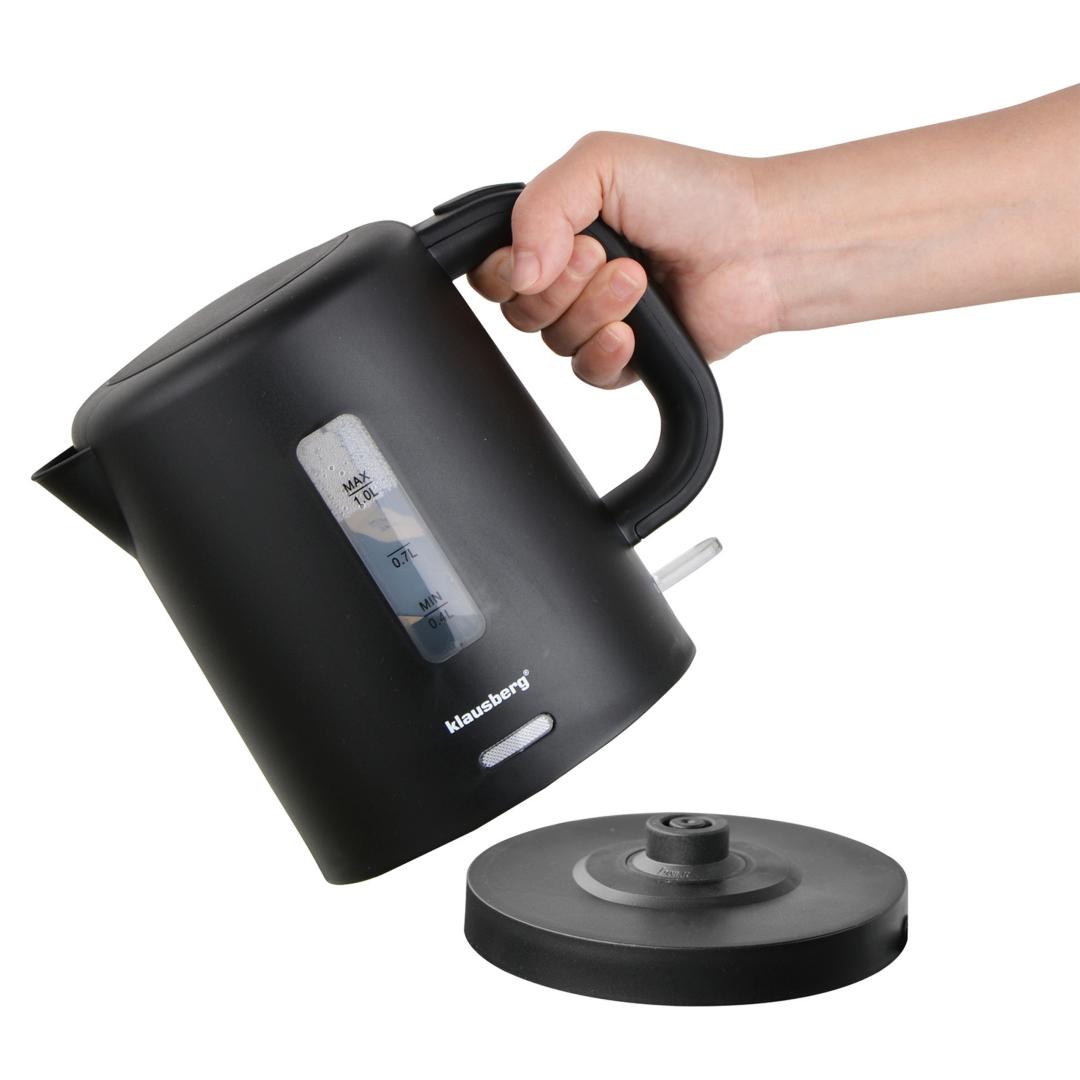 Electric kettles – Electric Travel Kettle, Black, 1.0 L, Klausberg, KB-9046 - Carlat