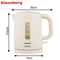 Electric kettles – Electric Travel Kettle, Cream, 1.0 L, Klausberg, KB-9047 - Carlat