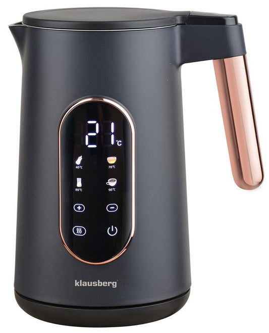 Electric kettles – Electric kettle, black/rose gold, Klausberg, KB-7892 - Carlat