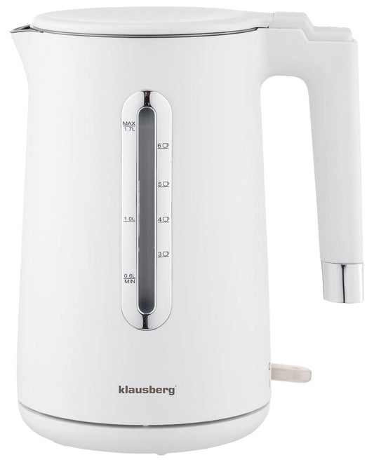 Electric kettles – Electric kettle, white, 1.7 L, Klausberg, KB-7890 - Carlat