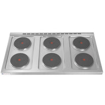 Electric kitchen freestanding on steel basis 6 x 2.6kW width 120cm - Carlat
