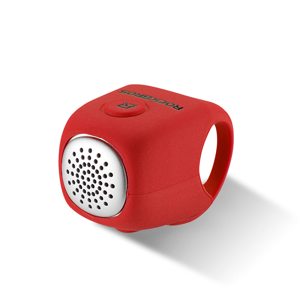 Electronic bicycle bell in a silicone housing - red - Carlat