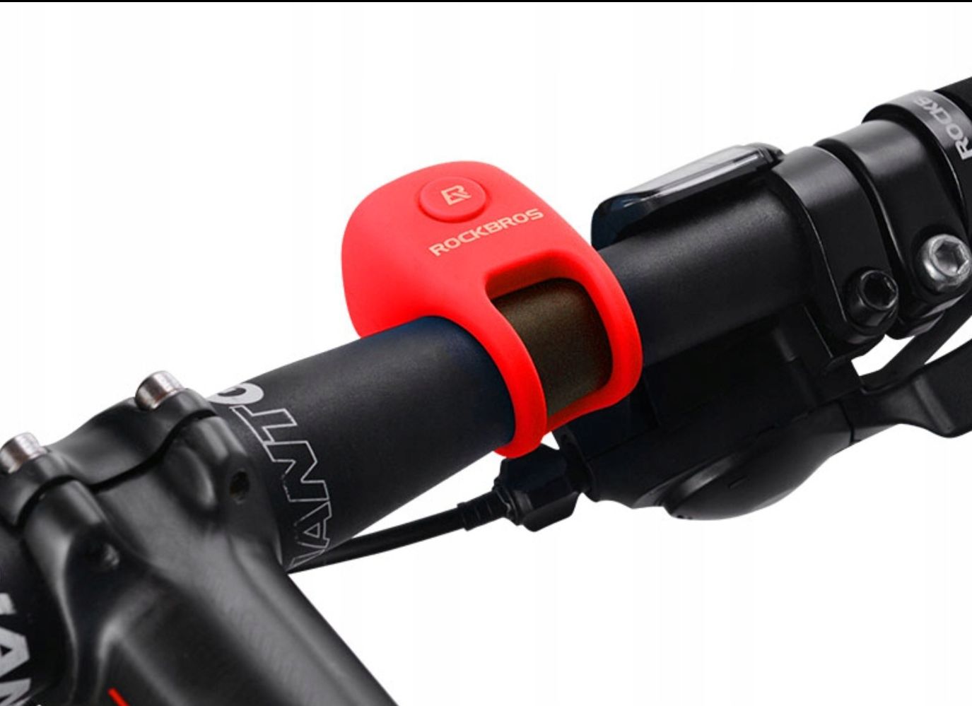 Electronic bicycle bell in a silicone housing - red - Carlat