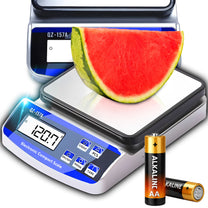 Electronic retail, kitchen, and foodservice scale with a capacity of 15 kg and a resolution of 1 g - Carlat