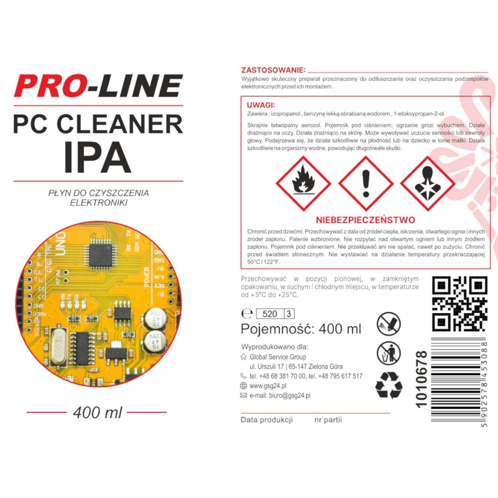 Electronics Accessories – PC CLEANER IPA electronics cleaning fluid PRO-LINE - Carlat