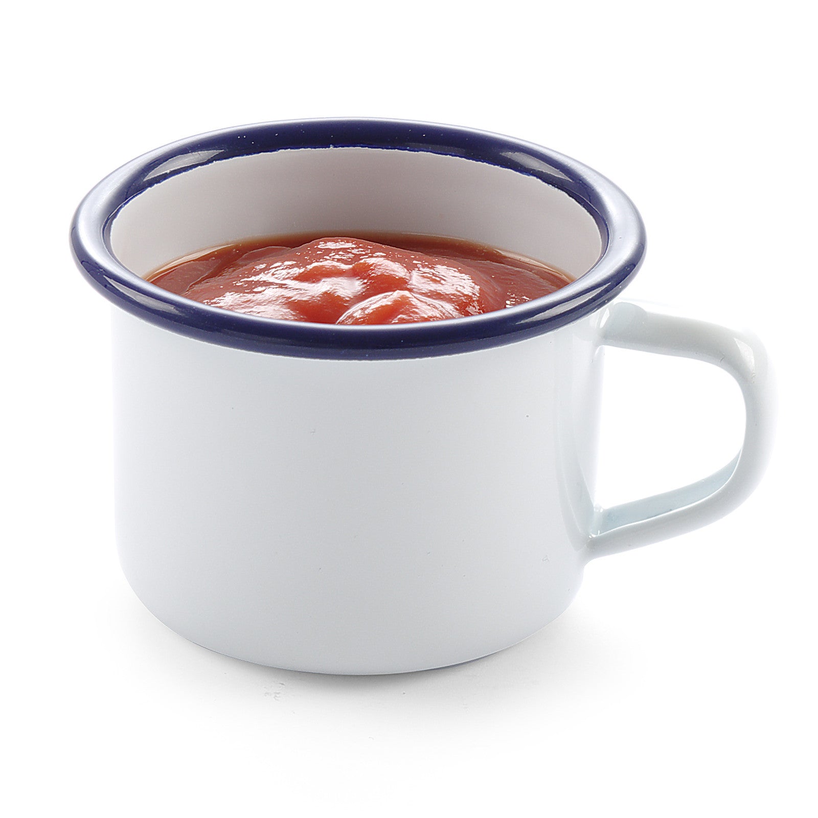 Enamelled cup with white handle 120 ml Hendi 621318 - Carlat