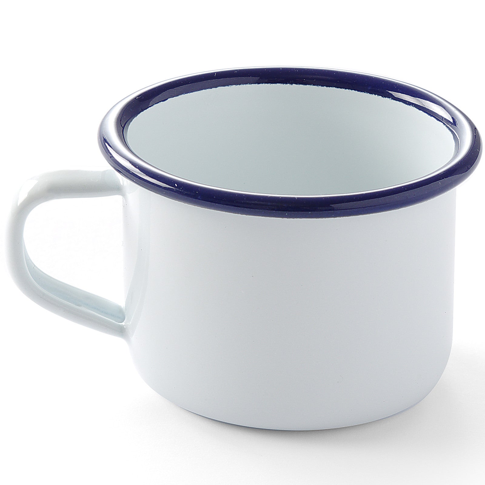 Enamelled cup with white handle 120 ml Hendi 621318 - Carlat