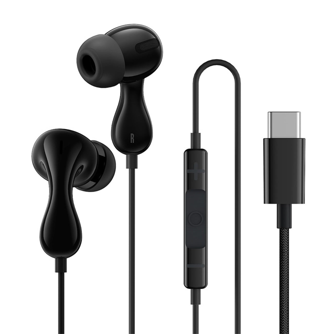 Encok CZ20 USB-C wired in-ear headphones - black - Carlat