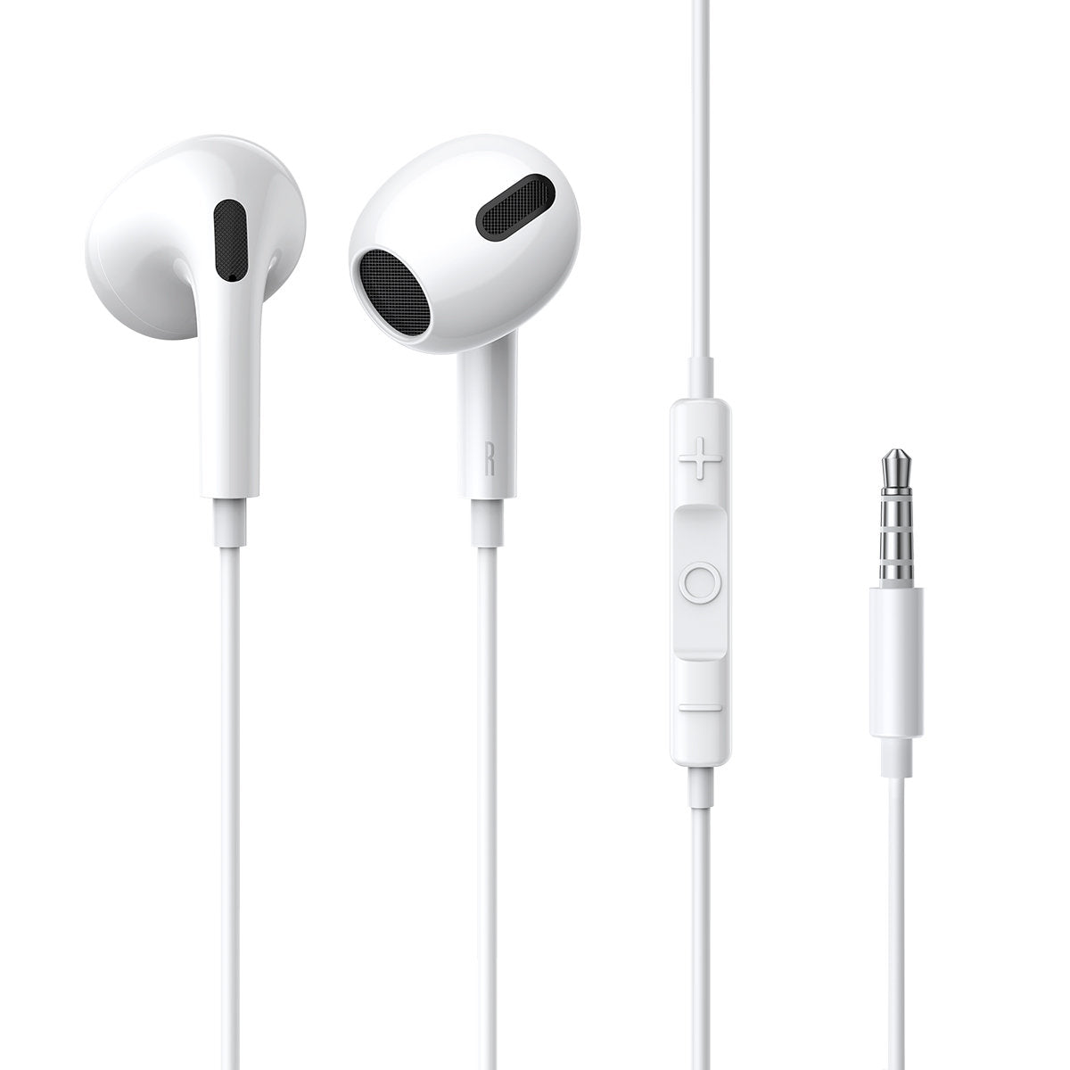 Encok H17 wired headphones, 3.5mm minijack, white - Carlat