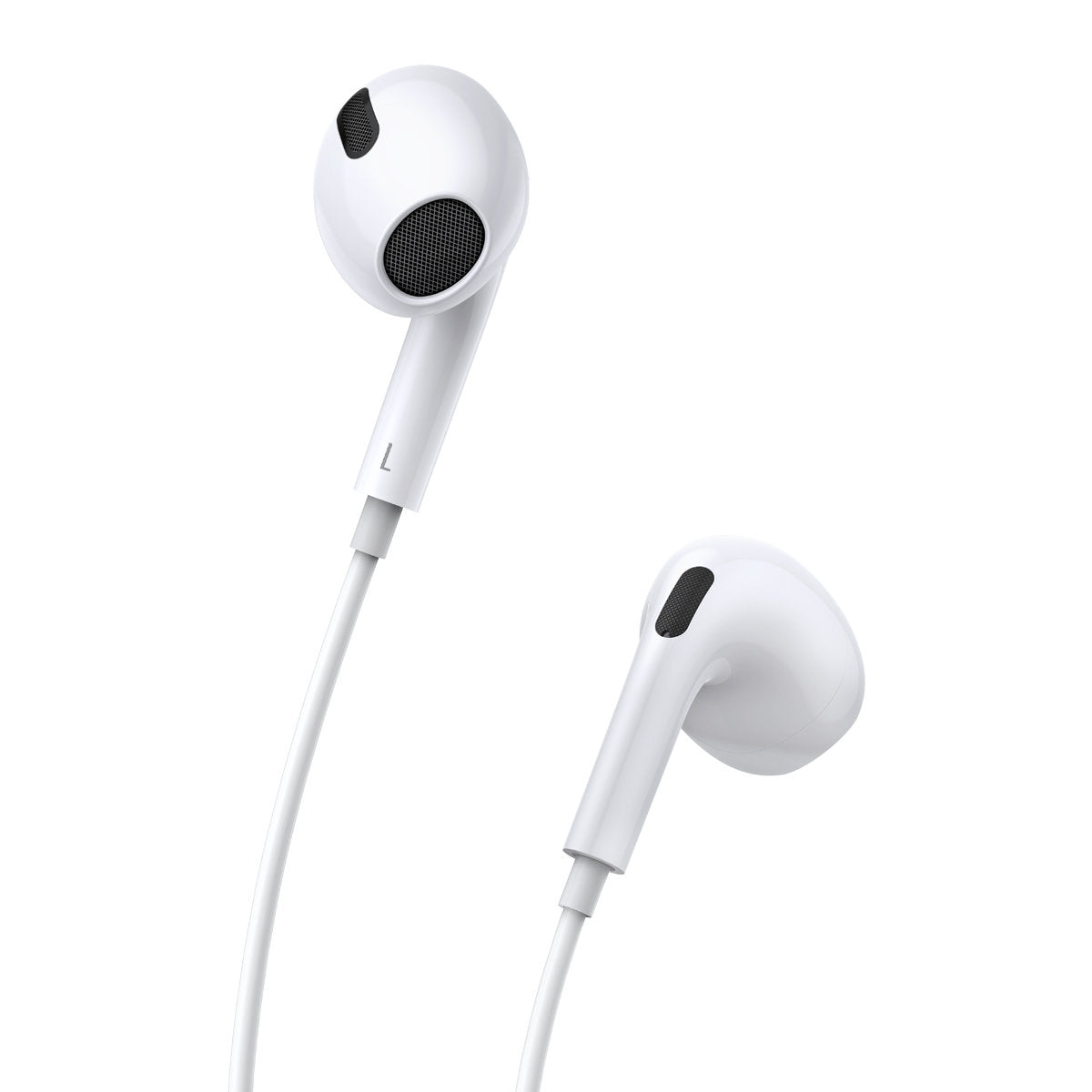 Encok H17 wired headphones, 3.5mm minijack, white - Carlat