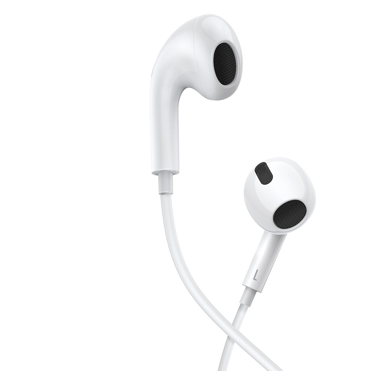 Encok H17 wired headphones, 3.5mm minijack, white - Carlat