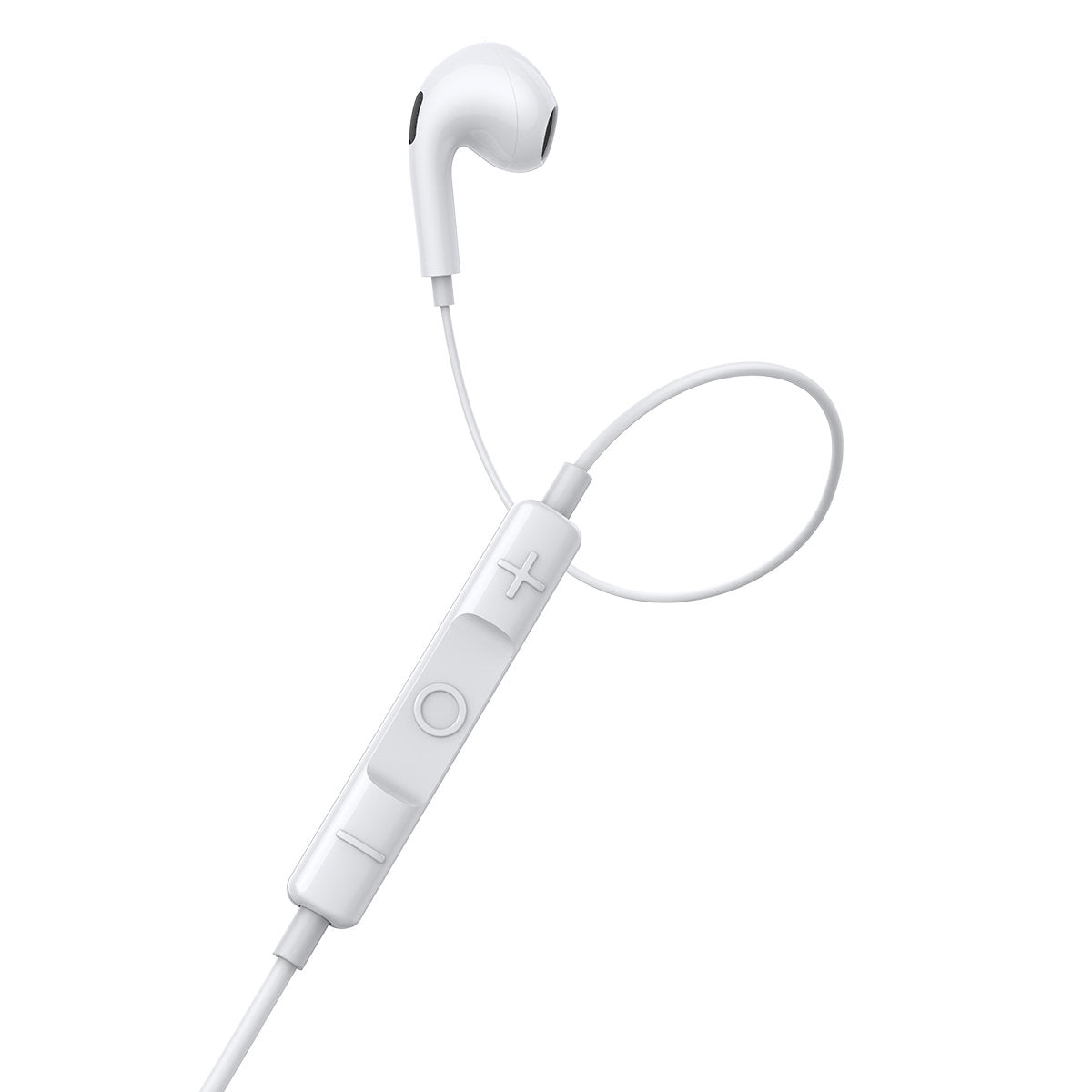 Encok H17 wired headphones, 3.5mm minijack, white - Carlat