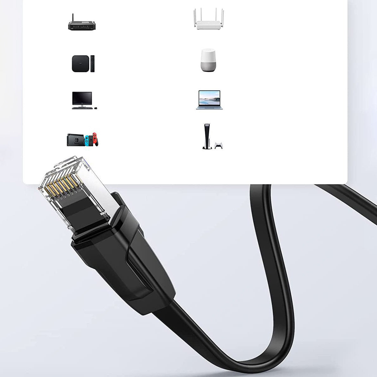 Ethernet Cables – Flat RJ45 Ethernet Cat. Cat. LAN patch - Carlat