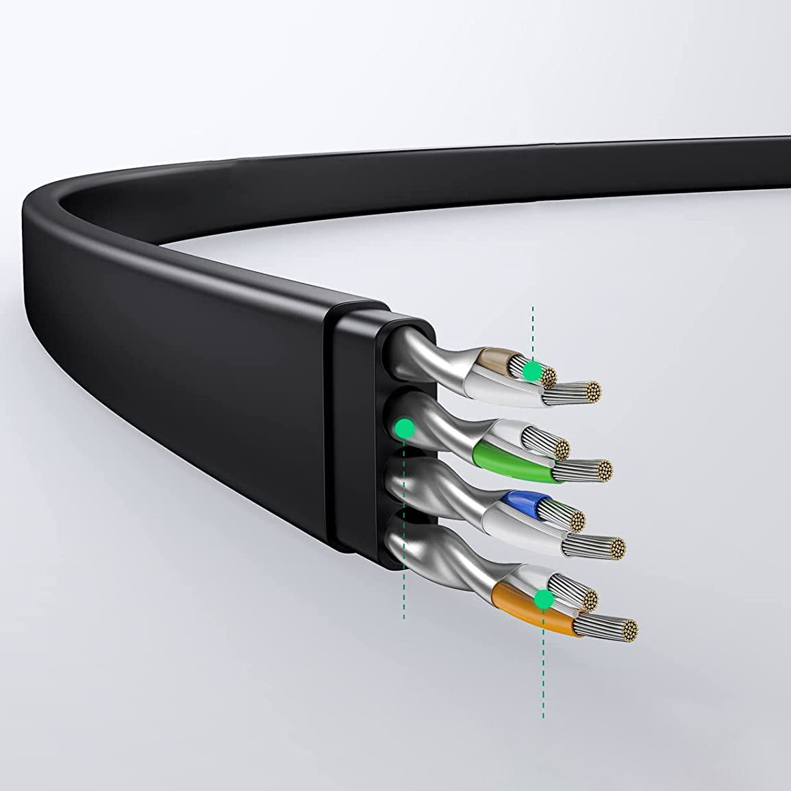 Ethernet Cables – Flat RJ45 Ethernet Cat. Cat. LAN patch - Carlat
