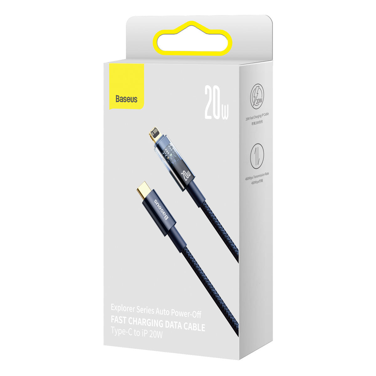 Explorer Series cable USB-C Iphone Lightning 20W 1m blue - Carlat