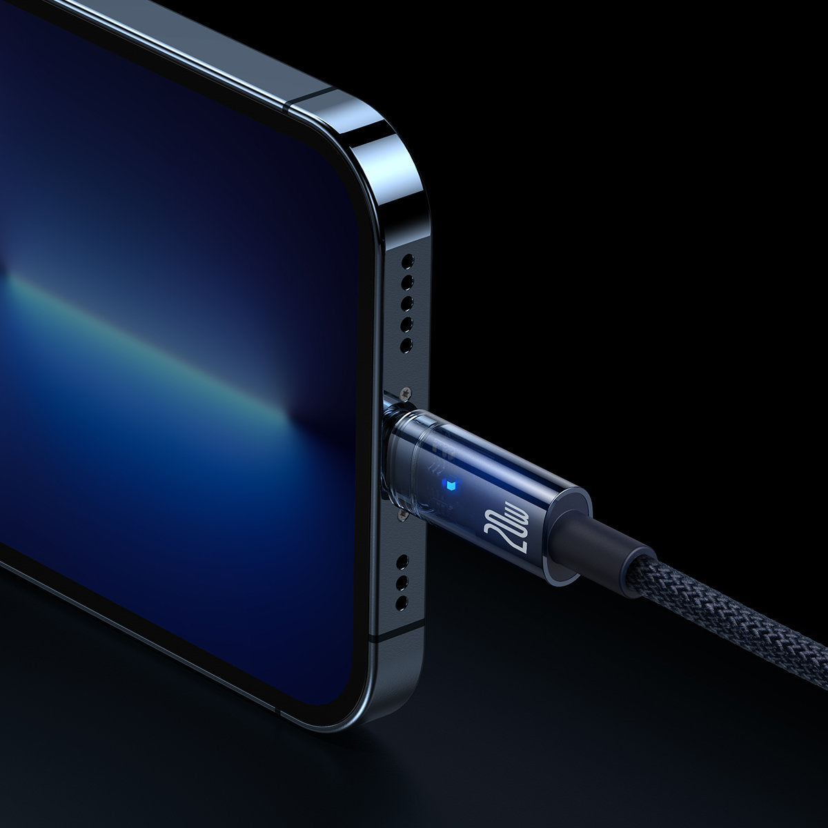 Explorer Series cable USB-C Iphone Lightning 20W 1m blue - Carlat