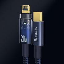 Explorer Series cable USB-C Iphone Lightning 20W 1m blue - Carlat