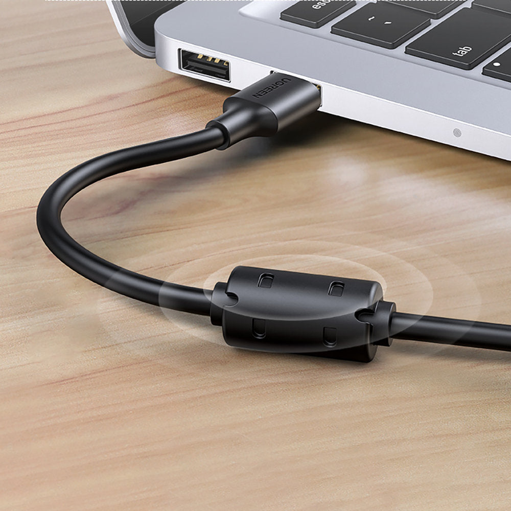 Extension cable adapter for USB 2.0 cable, 5 m, black - Carlat