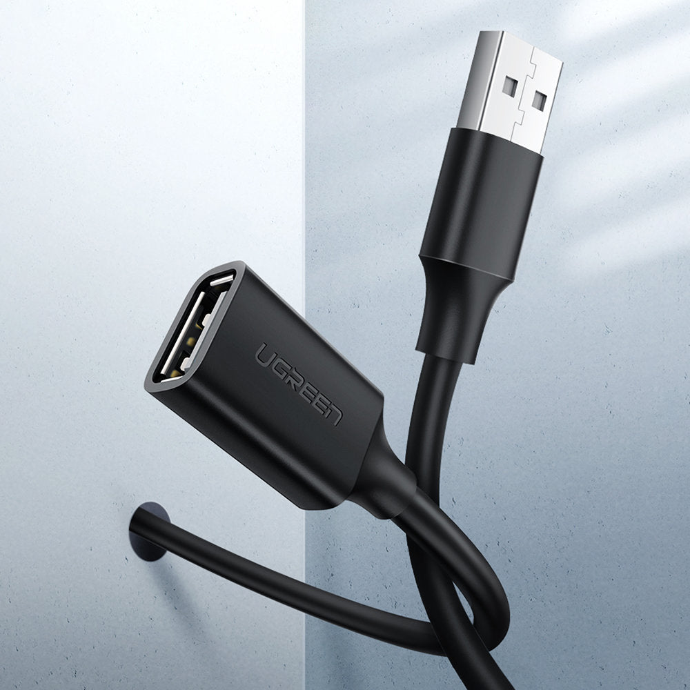 Extension cable adapter for USB 2.0 cable, 5 m, black - Carlat