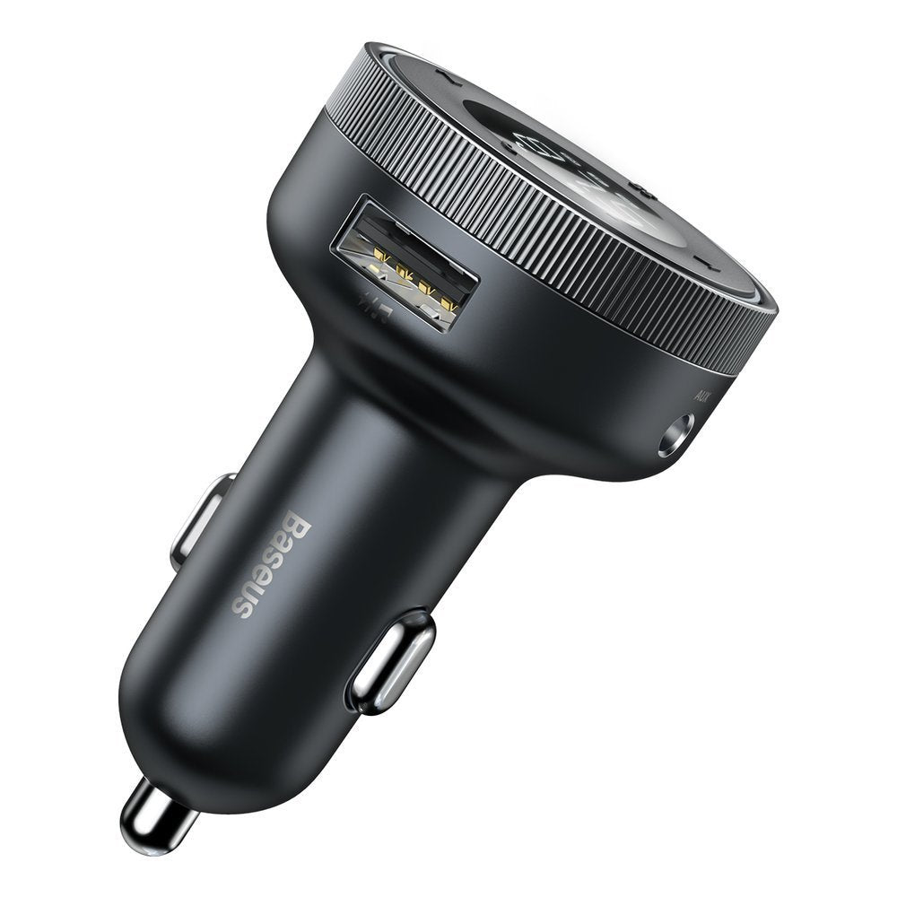 FM transmitter MP3 car charger LED 2x USB Bluetooth black - Carlat